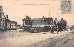 CAUDEBEC-lès-ELBEUF (Seine-Maritime) - La Grâce De Dieu, Voie Ferrée Du Tramway, Attelage Cheval - Voyagé 1907 (2 Scans) - Caudebec-lès-Elbeuf