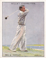 8 Rex Hartley - Famous Golfers -  Wills Cigarettes - Original - L Size - Sport Golf - Wills