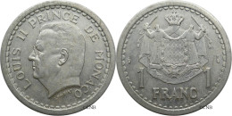 Monaco - Principauté - Louis II - 1 Franc ND (1943) - SUP/AU58 - Mon6127 - 1922-1949 Louis II