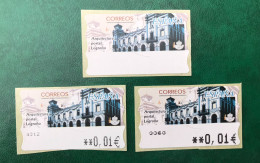 España Spain 2002, ATM ETIQUETA, Arquitectura Postal ZARAGOZA, Etiqueta Blana, 2 Atm, Nuevos ** - Viñetas De Franqueo [ATM]