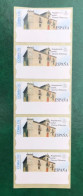 España Spain 2002, ATM ETIQUETA, Arquitectura Postal OSORNO, Tira De 5 Etiquetas Blancas / Strip Of 5, Nuevos ** - Automatenmarken [ATM]