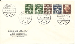 Denmark Cover Ringsted 28-5-1979 With A 5 Stripe From Booklet - Storia Postale