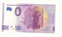 Billet Touristique 0 Euro - MONARCHS OF THE NETHERLANDS - PEAS - 2020-11 -  n° 3915 - Autres & Non Classés