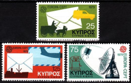 CYPRUS 1979 EUROPA: Postal History. Transport Space Letters. Complete Set, MNH - 1979