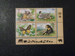 NATIONS-UNIES NEW-YORK YT 754/757 PROTECTION DE LA NATURE** - Unused Stamps