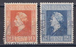 Pays Bas - 1930 - 1948 ( Wilhelmine )   Y&T  N ° 419  420  Oblitéré - Gebruikt
