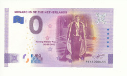 Billet Touristique 0 Euro - MONARCHS OF THE NETHERLANDS - PEAS - 2020-9 -  n° 455 - Andere & Zonder Classificatie