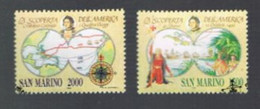 SAN MARINO - UN  1334.1335 - 1992 IL VIAGGIO DI CRISTOFORO COLOMBO     (COMPLET SET OF 2 )   - USED° - Gebruikt