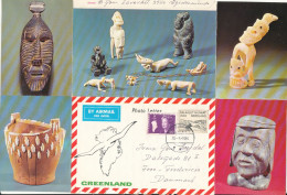 Greenland Photoletter Sent To Denmark 20-9-1984 - Lettres & Documents