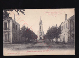 Morcenx - Eglise Et Groupe Scolaire - Postkaart - Morcenx