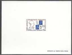 Epreuve De Luxe Taaf/fsat Max Douguet YVT 157 - Imperforates, Proofs & Errors