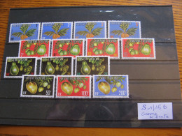 POLYNESIE YVERT SERVICE N°1/15B TIMBRES NEUFS** LUXE - MNH - GOMME MATE - SERIE COMPLETE - COTE 230,00 E - Neufs