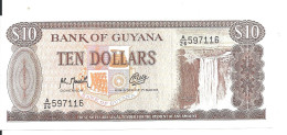 GUYANE 10 DOLLARS  ND1992 UNC P 23 F - Guyana