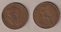 01951) Grossbritannien, 1 Penny 1921, George V - Otros & Sin Clasificación