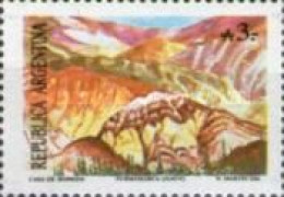 ARGENTINA - AÑO 1988 - Serie Turismo - PURMAMARCA Cerro De Los 7 Colores - Jujuy - Sello Usado Con Goma - Usados