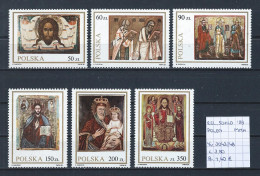 (TJ) Godsdienst - Religieuze Kunst - Polen 1989 - YT 3043/48 (postfris/neuf/MNH) - Cuadros