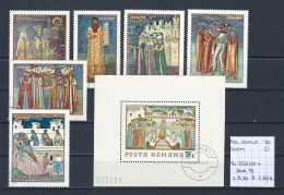 (TJ) Godsdienst - Religieuze Kunst - Roemenië 1970 - YT 2525/30 + Blok 77 (gest./obl./used) - Tableaux