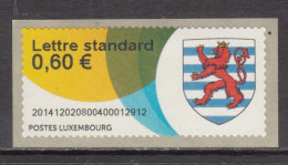 2014 Luxembourg Coat Of Arms Complete Set Of 1 MNH - Neufs