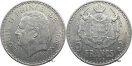 Monaco - Principauté - Louis II - 5 Francs 1945 - SUP/AU55 - Mon6136 - 1922-1949 Louis II