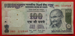 X1- 100 Rupees 1996.? India - One Hundred Rupees, Plate Letter L, Mahatma Gandhi, Himalaya Mountain, Circulated Banknote - India