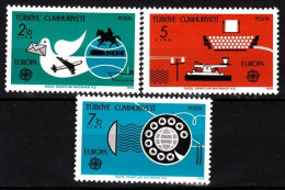 TURKEY 1979 EUROPA: Postal History. Plane Telephone Disk. Complete Set, MNH - 1979