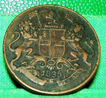 1835 British East India Company ONE QUARTER ANNA  COLONIAL COIN COLONIES ANGLAISES - Colonies