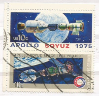 USA 1975 Joint Space Mission Apollo Soyuz Sc.# 1569/70 Cpl 2v Set Se-Tenet Used - Used Stamps