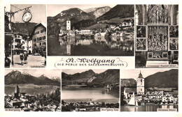 ST. WOLFGANG, MULTIPLE VIEWS, ARCHITECTURE, CHURCH, LOGO, ALTAR, LAKE, BOAT, AUSTRIA - St. Wolfgang