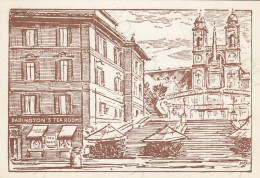 CARTOLINA  ROMA,LAZIO-BABINGTON'S ENGLISH TEA-ROOMS-PIAZZA DI SPAGNA-STORIA,MEMORIA,CULTURA,BELLA ITALIA,NON VIAGGIATA - Cafés, Hôtels & Restaurants