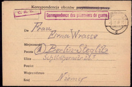 602918 | Oberschlesien, Kriegsgefangenenpost Aus Der Zeche 5 / 5, Ruda Slask, Katowice  | Kattowitz, -, - - Briefe U. Dokumente