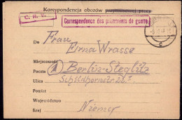 602918 | Oberschlesien, Kriegsgefangenenpost Aus Der Zeche 5 / 5, Ruda Slask, Katowice  | Kattowitz, -, - - Brieven En Documenten