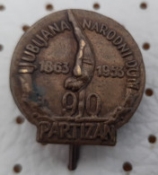 Gymnastic Club Partizan Narodni Dom Ljubljana 1863/1953 Slovenia Ex Yugoslavia Pin - Gymnastics