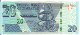 ZIMBABWE 20 DOLLARS 2020 UNC P 104 - Zimbabwe