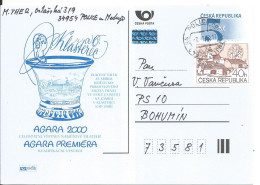 CDV A 59 Czech Republic Agara Stamp Exhibition 2000 Klösterle An Der Eger Porcelain - Porcelana
