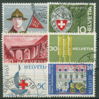 Schweiz 1963 Ereignisse Pfadfinder Alpen-Club Rotes Kreuz 768/73 Gestempelt - Used Stamps