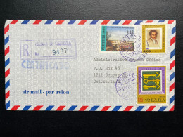 ENVELOPPE VENEZUELA 1969 CARACAS POUR GENEVE SUISSE - Venezuela