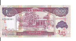 SOMALILAND 1000 SHILLINGS 2014 UNC P 20 C - Somalie