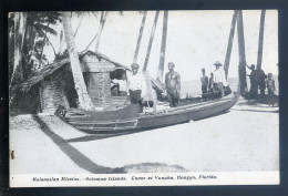 Cpa Océanie -- Melanesian Mission - Solomon Islands -  Canoe At Vunuha , Honggo Florida  -- Les ïles Salomon LANR65 - Islas Salomon