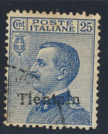 1917-18 - Michetti 25 C. Soprastampato Tientsin Annullato (Sassone N°9) - Tientsin