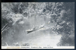 Cpa Océanie Melanesian Mission - Guadalcanar , Wanderer's Bay  Canoe In River  Les ïles Salomon / Solomon Islands LANR65 - Isole Salomon