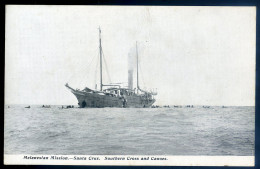 Cpa Océanie Melanesian Mission - Santa Cruz  Southern Cross And Canoes , Les ïles Salomon / Solomon Islands LANR65 - Salomon