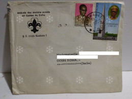 Cover AMICALE DES ANCIENS SCOUTS Et GUIDES DU ZAIRE. Congo Kinshasa 1972 To Italy Rome - Briefe U. Dokumente