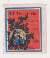 Vignette Militaire Delandre - 80ème Régiment Territorial D'infanterie - Vignettes Militaires