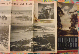 Uruguay. Plan Touristique. Atlantida Floresta. Playas Entre Bosques. Dépliant Tourisme 1948 - Zonder Classificatie