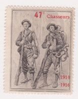 Vignette Militaire Delandre - 47ème Régiment De Chasseurs à Pied - Vignettes Militaires