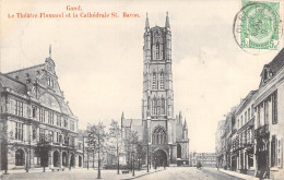 BELGIQUE - Gand - Le Theatre Flamand Et La Cathedrale St Bavon - Carte Postale Ancienne - Gent
