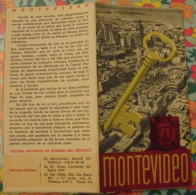 Uruguay. Plan Touristique. Montevideo.  Carte Dépliant Tourisme 1948 - Non Classificati