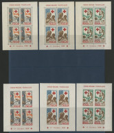 TOGO 6 Blocs Feuillets N° 2 à 4 Neufs ** (MNH) Dentelés Et Non Dentelés Cote 19,75 € Croix Rouge  TB - Togo (1960-...)