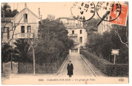 CPA- Var - Tamaris Sur Mer - Un Groupe De Villas - Animée - Village - E. L. D.   CIRCULEE 14/7/1913 - Saint-Raphaël