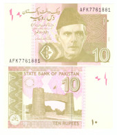 PAKISTAN 10 RUPEES 2015  P-45j UNC - Pakistan